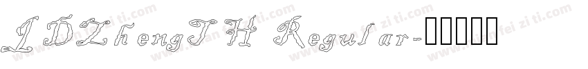 JDZhengTH Regular字体转换